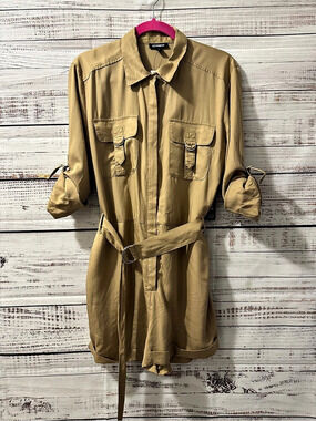 Express  Utility Romper Size Medium NWT
